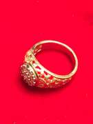 Men's 14k diamond cluster ring