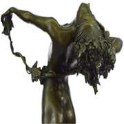 Nude Beauty Stretching Bronze Sculpture