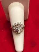 Ladies 14k gold diamond ring