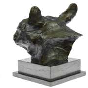 Man Best Friend French Bulldog Dog Bronze Sculpture