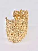 Gorgeous Sterling and Gold Plated Cuff Bracelet