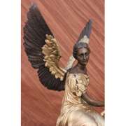 Angel Sits on Celestial Throne Bronze Sculpture