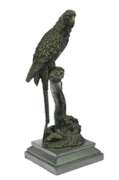 Hot Cast Brazilian Parrot Bronze Sculpture