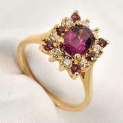 Stunning Rhodolite Garnet Ring