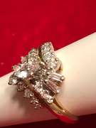 Ladies 14k gold diamond ring