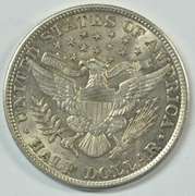 Virtual BU 1901 Barber Half Dollar. Great luster/strike