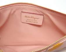 Slavatore Ferragamo Floral Leather Wristlet