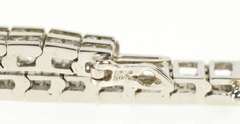 14K White Gold 2.62 Ctw Diamond Channel Squared Tennis Bracelet