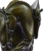 Four Horses Vase Bronze Sculpture