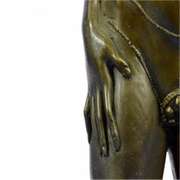Nude Female Torso title No Man Land Bronze Figurine