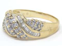 Dazzling Baguette and Round Brilliant Cut Diamond Band