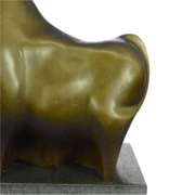 Abstract Modern Art Bull Bronze Sculpture
