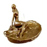 Special Circular Patina Jewelry Tray Bronze Sculpture