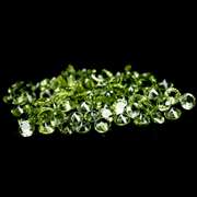 Brilliant 5.45ct set of matched diamond cut Peridot