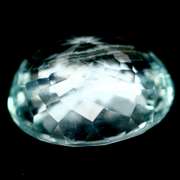 High fire 2.64ct platinum blue Aquamarine