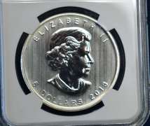 2013 Canada Wood Bison NGC MS 69 1 OZ Silver.