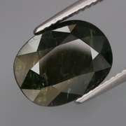 Rich 7.08ct green black UNHEATED Australian Sapphire