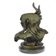 Native American Indian Warrior Chief Bronze Sculpture