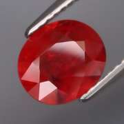 Vivid imperial red 1.97ct oval cut Sapphire