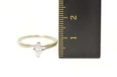 14K Yellow Gold 0.37 Ct Marquise Diamond Solitaire Engagement Ring