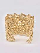 Gorgeous Sterling and Gold Plated Cuff Bracelet