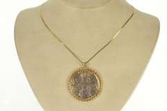 Gold Filled Greek 1963 Silver 30 Drachmai 5 Portraits Charm/Pendant