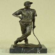 Champion Golfer Tiger Woods Bronze Sculpture