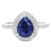Lab Created Tanzanite Sterling Ring