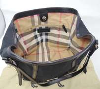 Burberry Canvas & Leather Canterbury Tote Bag