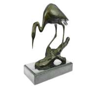 Crane Bird Bronze Sculpture