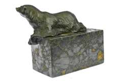 Polar Bear Bookend Bookends Bronze Sculpture Figurine