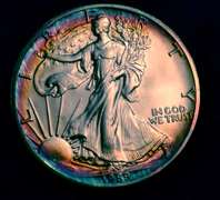 1989  UNC Silver Eagle Nice Toned