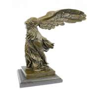 Winged Nike Bronze Statue