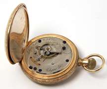 14KT Yellow Gold Elgin Pocket Watch, Running