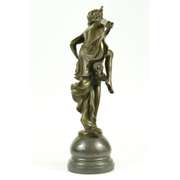 20" Classic Dancer Bronze Figurine Statue Marble Base