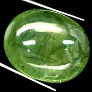 Collectors 56.51ct rutilated Prehnite