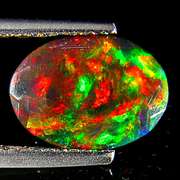 Smoldering 1.55ct Welo black Opal