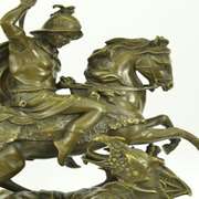 Catholic St. George Dragon Slayer Patron Military Bronze Statue