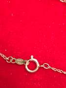 14k yellow gold chain with diamond pendant