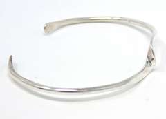 Sterling Silver Thin Swirl Cuff Bracelet