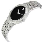 Movado  Black Dial Stainless Steel