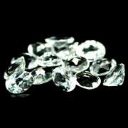 Glittering 14.04ct UNHEATED diamond white Topaz set