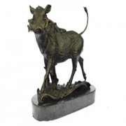 Wild Boar Animal Mascot Bronze Sculpture