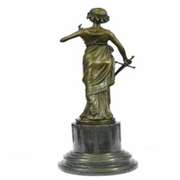 Roman Greek Warrior Bronze Statue