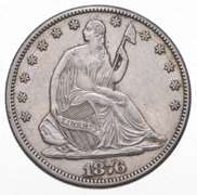 1876-CC Seated Liberty Half Dollar