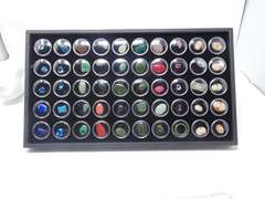 Tray of 50 Colored Stones