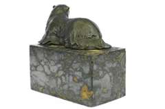 Polar Bear Bookend Bookends Bronze Sculpture Figurine