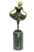 Young Baby Girl on Stage Bronze Sculpture
