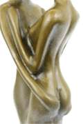 First Kiss Bronze Statue on Marble Base