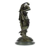 Woman with Grapes Bronze Statue